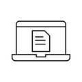 File online Vector icon which can easily modify or edit