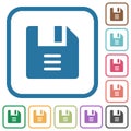 File options simple icons