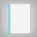 File, paper holder, multifora. Note Paper vector Royalty Free Stock Photo