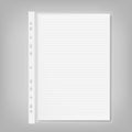 File, paper holder, multifora. Note Paper vector Royalty Free Stock Photo