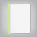 File, paper holder, multifora. Note Paper vector Royalty Free Stock Photo