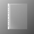 File, paper holder, multifora. vector Royalty Free Stock Photo