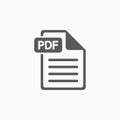 File PDF icon, file, data, PDF, program, computer