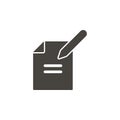File, pencil vector icon. Simple element illustrationFile, pencil vector icon. Material concept vector illustration Royalty Free Stock Photo