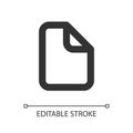 File pixel perfect linear ui icon Royalty Free Stock Photo