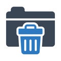 File recycle vector  glyph color icon Royalty Free Stock Photo