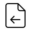 File reverse line VECTOR icon