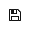 File save icon isolated on white background. Saving symbol. Vector EPS10