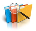 File search concept Royalty Free Stock Photo