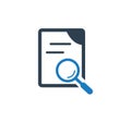 File searching icon, vector icon