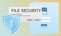 File Security Data Details Facts Information Media Concept