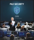 File Security Online Security Protection Concept Royalty Free Stock Photo
