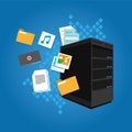 File server data document image video email folder Royalty Free Stock Photo