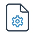File setting strategy line icon