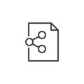 File share outline icon