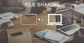 File Sharing Computer Data Digital Document Concept