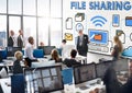 File Sharing Internet Technology Social Storage Concept Royalty Free Stock Photo