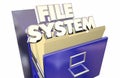 File System Folders Cabinet Royalty Free Stock Photo