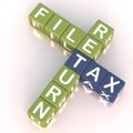 File tax return 2 Royalty Free Stock Photo