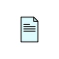 File, Text, Data, Report Business Logo Template. Flat Color