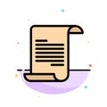 File, Text, Greece Abstract Flat Color Icon Template