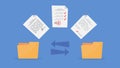 File transfer between folders. Copy files, exchange data