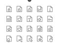 File UI Pixel Perfect Well-crafted Vector Thin Line Icons 48x48 Ready for 24x24 Grid for Web Graphics and Apps with Royalty Free Stock Photo