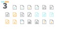 File UI Pixel Perfect Well-crafted Vector Thin Line Icons 48x48 Ready for 24x24 Grid for Web Graphics and Apps with Royalty Free Stock Photo