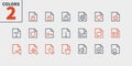 File UI Pixel Perfect Well-crafted Vector Thin Line Icons 48x48 Ready for 24x24 Grid for Web Graphics and Apps with Royalty Free Stock Photo