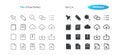 File UI Pixel Perfect Well-crafted Vector Thin Line And Solid Icons 30 2x Grid for Web Graphics and Apps.