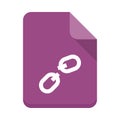 File unlink flat icon Royalty Free Stock Photo