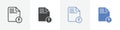 file upload icon vector set use for web ui or app Royalty Free Stock Photo