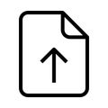 File upload line VECTOR icon Royalty Free Stock Photo