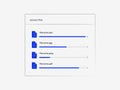 File Upload Progress UI Vector