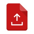 File upload vector flat icon