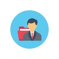 File vector flat colour icon Royalty Free Stock Photo