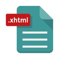 File xhtml Line icon Royalty Free Stock Photo