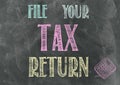 File Your Tax Return Royalty Free Stock Photo