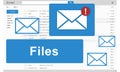 Files Attachment Email Online Graphics Concept Royalty Free Stock Photo