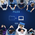 Files Data Information Message Network Share Concept Royalty Free Stock Photo