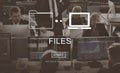 Files Data Information Message Network Share Concept Royalty Free Stock Photo