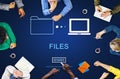 Files Data Information Message Network Share Concept Royalty Free Stock Photo