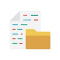 Files flat vector  icon Royalty Free Stock Photo
