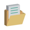 Files folder Color Vector Icon which can easily modify or edit Royalty Free Stock Photo
