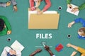 Files Folder Data Document Storage Concept Royalty Free Stock Photo