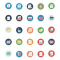 Files and Folder Isolated vector Icons Set Every Folder or files Icons Can be easily Color modified or edited in any style or Col Royalty Free Stock Photo