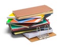 Files Folders and Clipboard Stack Royalty Free Stock Photo