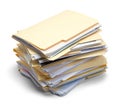 Files Folders Stacked Royalty Free Stock Photo