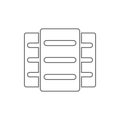 files icon. Element of web for mobile concept and web apps icon. Thin line icon for website design and development, app Royalty Free Stock Photo