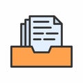 Files icon vector image.